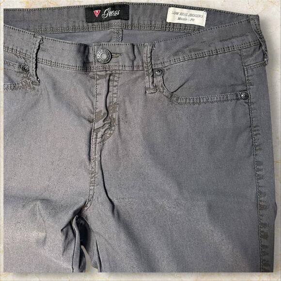 Guess Mens Legging Jeans Size 32 Low Rise Gray Denim M04 Comfortable Stylish Fit - Picture 1 of 4